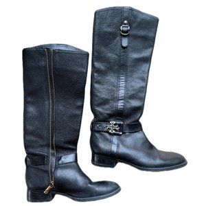 Tory Burch Size 7.5 Tall Leather Riding Boots